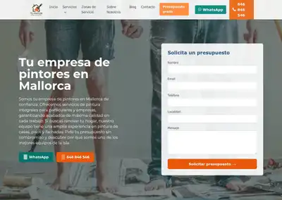 Web Rank and Rent pintor Mallorca